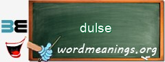 WordMeaning blackboard for dulse